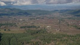 Farms and farmland in Parkdale, Oregon Aerial Stock Photos | AX154_136.0000000F