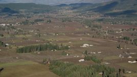 Small farms and farmland in Parkdale, Oregon Aerial Stock Photos | AX154_136.0000388F