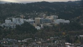 Oregon Health and Science University in the hills over Portland, Oregon Aerial Stock Photos | AX155_079.0000207F