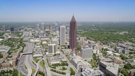 Bank of America Plaza, office buildings, Downtown Connector, Midtown Atlanta, Georgia Aerial Stock Photos | AX36_007.0000187F