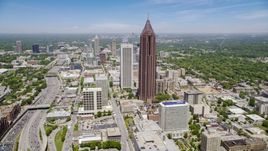 Bank of America Plaza, Midtown Atlanta, Georgia Aerial Stock Photos | AX36_008.0000053F