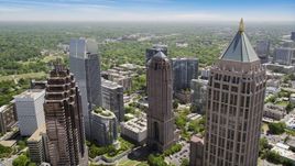 Skyscrapers, Midtown Atlanta, Georgia Aerial Stock Photos | AX36_013.0000463F