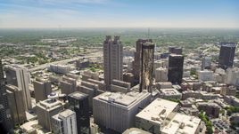 Skyscrapers and office buildings, Downtown Atlanta, Georgia Aerial Stock Photos | AX36_023.0000054F
