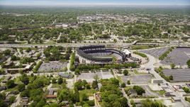 Major League Baseball Stadium, Atlanta, Georgia Aerial Stock Photos | AX36_029.0000121F
