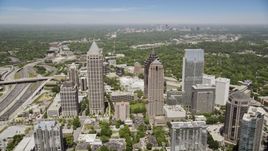 GLG Grand and One Atlantic Center, Midtown Atlanta Aerial Stock Photos | AX36_043.0000070F