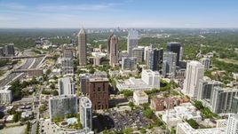 Midtown Atlanta skyscrapers, Georgia Aerial Stock Photos | AX37_018.0000240F