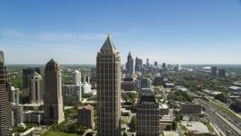 Midtown Atlanta skyscrapers, Georgia Aerial Stock Photos | AX37_040.0000425F
