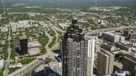 SunTrust Plaza, Downtown Atlanta, Georgia Aerial Stock Photos | AX37_049.0000311F