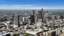 Downtown Atlanta skyscrapers and office buildings, Georgia Aerial Stock Photos | AX37_064.0000071F