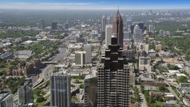 Sun Trust Plaza, Bank of America Plaza, Atlanta, Georgia Aerial Stock Photos | AX37_067.0000086F