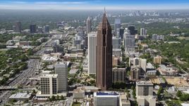 Bank of America Plaza, Midtown Atlanta, Georgia Aerial Stock Photos | AX37_068.0000000F