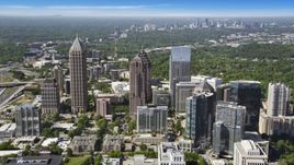 Midtown Atlanta skyscrapers, Georgia Aerial Stock Photos | AX37_069.0000000F