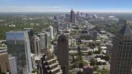 Midtown skyscrapers, Atlanta, Georgia Aerial Stock Photos | AX37_072.0000100F