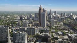 Skyscrapers in Midtown Atlanta, Georgia Aerial Stock Photos | AX38_065.0000217F