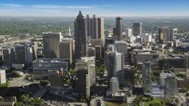 Skyscrapers and office buildings, Downtown Atlanta, Georgia Aerial Stock Photos | AX38_071.0000053F
