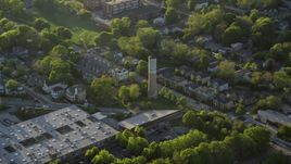 Old Water Tower Park and residential neighborhoods, East Atlanta Aerial Stock Photos | AX39_015.0000080F