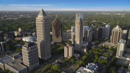 The tall towers of Midtown Atlanta, Georgia Aerial Stock Photos | AX39_031.0000216F