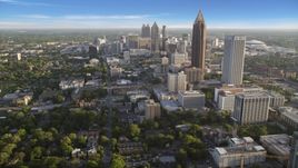 Bank of America Plaza near Downtown Atlanta, Georgia Aerial Stock Photos | AX39_035.0000101F