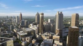 Skyscrapers and office buildings, Downtown Atlanta, Georgia Aerial Stock Photos | AX39_047.0000006F