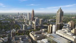 Sun Trust Plaza, Bank of America Plaza, Downtown Atlanta Aerial Stock Photos | AX39_047.0000233F