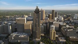 SunTrust Plaza and Downtown Atlanta skyscrapers, Georgia Aerial Stock Photos | AX39_065.0000015F