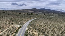 A desert road in Carson City, Nevada Aerial Stock Photos | DXP001_007_0004