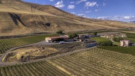 The buildings at the Maryhill Winery in Goldendale, Washington Aerial Stock Photos | DXP001_018_0016