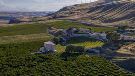 The Maryhill Winery, stage and amphitheater in Goldendale, Washington Aerial Stock Photos | DXP001_019_0008