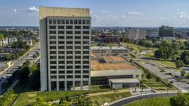 Federal Reserve office building in Kansas City, Missouri Aerial Stock Photos | DXP001_044_0018