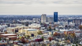 Tall skyscrapers in the city skyline of Downtown Lexington, Kentucky Aerial Stock Photos | DXP001_100_0008