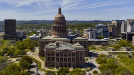 The Texas State Capitol in Downtown Austin, Texas Aerial Stock Photos | DXP002_107_0001
