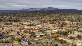 A wide view of the downtown area of Santa Fe, New Mexico Aerial Stock Photos | DXP002_131_0009
