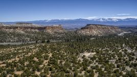A view of desert mesas in New Mexico Aerial Stock Photos | DXP002_133_0001