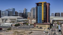 A condo complex in Downtown Phoenix, Arizona Aerial Stock Photos | DXP002_136_0002