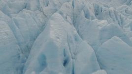 4K aerial stock footage a closeup view of a glacier in Prince William Sound, Alaska Aerial Stock Footage | AK0001_0450