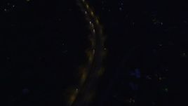 4K aerial stock footage fly by Glenn Highway, reveal Knik Arm of the Cook Inlet, Birchwood, Alaska, sunrise Aerial Stock Footage | AK0001_0607