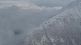 4K aerial stock footage pan across Matanuska River Valley, Talkeetna Mountains, snowy Chugach Mountains, Alaska Aerial Stock Footage | AK0001_0847