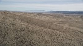 5K aerial stock footage fly by desert mountain in Antelope Valley, California  Aerial Stock Footage | AX0005_095