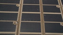 5K aerial stock footage of a bird's eye view of large solar energy array in the Antelope Valley, California Aerial Stock Footage | AX0005_104