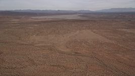 5K aerial stock footage of VFX Background Plate of dry lake in the Mojave Desert, California Aerial Stock Footage | AX0006_123