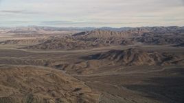 5K aerial stock footage of a VFX plate of the Mojave Desert, California Aerial Stock Footage | AX0011_057