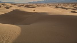 5K aerial stock footage of flying over sand dunes, Kelso Dunes, Mojave Desert, California Aerial Stock Footage | AX0012_008