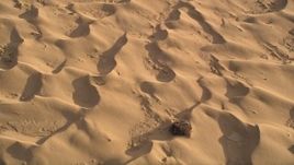 5K aerial stock footage fly over sand dunes, Kelso Dunes, Mojave Desert, California Aerial Stock Footage | AX0012_019E