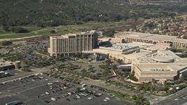 5K aerial stock footage approach Pechanga Resort and Casino, Temecula, California Aerial Stock Footage | AX0014_041