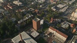 5K aerial stock footage of flying over University of Southern California campus, California Aerial Stock Footage | AX0017_050