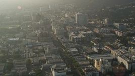 5K aerial stock footage fly by Hollywood Boulevard, Hollywood, California Aerial Stock Footage | AX0017_084