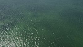 5K aerial stock footage of flying over shallow water of Buttonwood Sound, Key Largo, Florida Aerial Stock Footage | AX0025_069