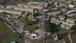 5K aerial stock footage of Naval Air Station Key West Truman Annex, Key West, Florida Aerial Stock Footage | AX0027_011