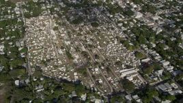 5K aerial stock footage of flying by Key West Cemetery in Key West, Florida Aerial Stock Footage | AX0027_022
