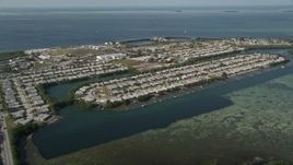 5K aerial stock footage of flying by Sigsbee Park, Key West, Florida Aerial Stock Footage | AX0027_028